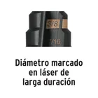 Broca escalonada óxido negro 12escalones 7/16 a 1-1/8,Truper 2
