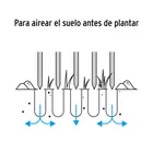 Cultivador forjado, 5 dientes, mango de madera 60', TRUPER 4
