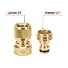 Conector 3/4' rápido de latón manguera-acc. sistema click 2