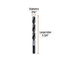 Broca con punta centradora para madera 7/16', TRUPER 3