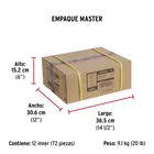 Pasador de barril 6' de acero acabado negro, HERMEX 7