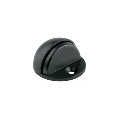 Tope tipo media luna para puerta, negro mate, HERMEX