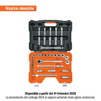 Juego de 36 herramientas cuadro 1/2' mm para mecánico