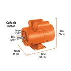 Motor eléctrico monofásico de 3/4 HP, baja velocidad, TRUPER 2