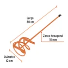 Revolvedor de pintura, 120mm de diámetro, TRUPER 3