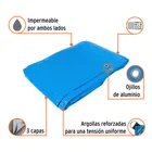 Lona de polietileno reforzada 6 x 6 m, azul, 180g/m2, TRUPER 2