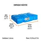 Lona de polietileno reforzada 6 x 6 m, azul, 180g/m2, TRUPER 4