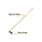 Azadón Lane No. 0 de 1.6 lb, mango madera de 54', TRUPER 2
