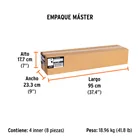 Hacha media labor 3-1/2 lb, mango de madera 36', TRUPER 6