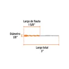 Broca multimaterial 1/8 x 3', TRUPER 3
