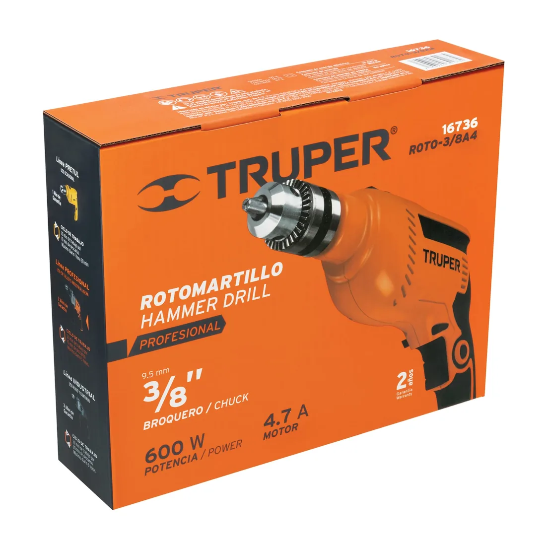 Caja de empaque de repuesto para ROTO-3/8A4, TRUPER