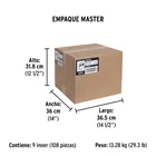 Cinta masking tape de 1' x 50 m, PRETUL 7