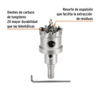 Brocasierra de carburo de tungsteno, 1-3/8', TRUPER 2