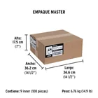 Cinta masking tape de 1/2' x 50 m, PRETUL 6