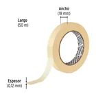 Cinta masking tape de 3/4' x 50 m, PRETUL 3