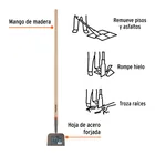 Raspador forjado de 7', mango de 48', TRUPER 2