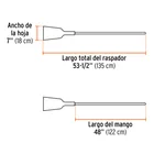 Raspador forjado de 7', mango de 48', TRUPER 3