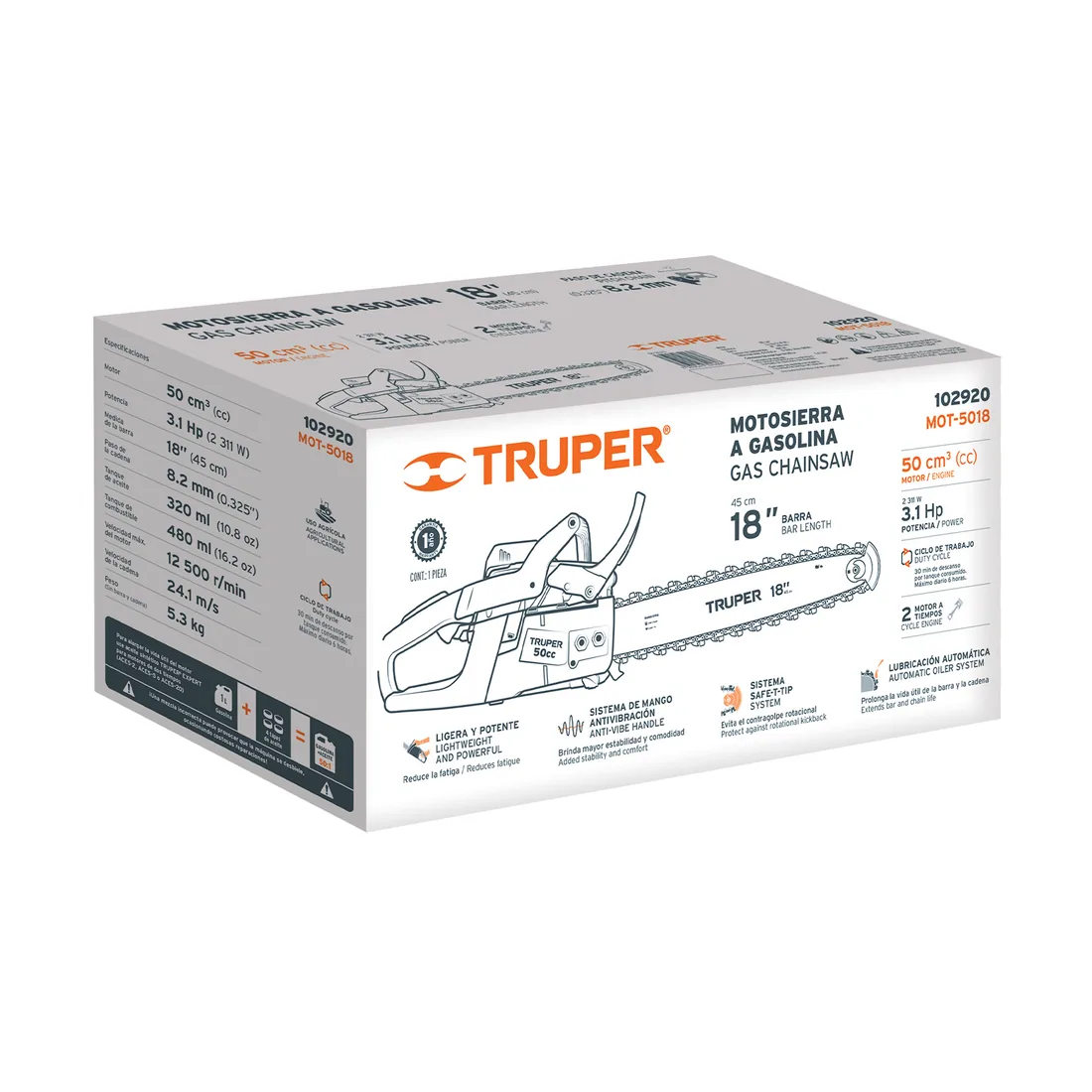 Caja de empaque de repuesto para MOT-5018, TRUPER