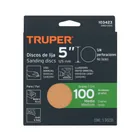 Paquete con 5 discos de lija 5' grano 100, ciegos, TRUPER 4