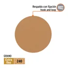 Paquete con 5 discos de lija 5' grano 240, ciegos, TRUPER 2