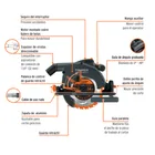 Sierra circular 7-1/4' 1900W, TRUPER INDUSTRIAL 4