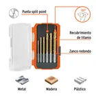 Juego de 6 brocas helicoidales con sierra, TRUPER 2