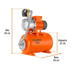 Equipo hidroneumático 24L, jet inoxidable 3/4 HP, TRUPER 3