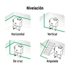 Nivel láser verde, alcance 30m,16 líneas, recargable, TRUPER 5