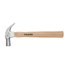 Martillo cabeza cónica 27 mm uña curva, mango madera, TRUPER 1