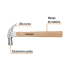 Martillo cabeza cónica 27 mm uña curva, mango madera, TRUPER 2
