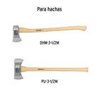 Mango hickory 35' para hacha doble y Pulaski 3-1/2lb, TRUPER 3