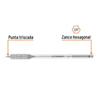 Broca plana de manita 3/8' para madera, TRUPER 2