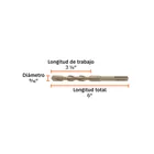 Broca SDS Plus 9/16 x 6', TRUPER 4