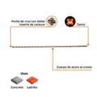 Broca SDS Plus 3/8 x 18', TRUPER 3