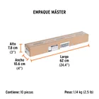 Tubo rociador 500 mm para fumigadora FM-425, TRUPER 4