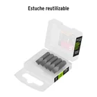 Estuche con 5 puntas planas de 1/4' largo 1', TRUPER EXPERT 4