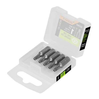 Estuche con 5 puntas torx T20 con seguro largo 1', EXPERT
