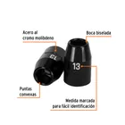Dado cuadro 1/2' de impacto 6 puntas de 13 mm, TRUPER 2