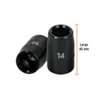 Dado cuadro 1/2' de impacto 6 puntas de 14 mm, TRUPER 3