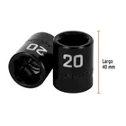 Dado cuadro 1/2' de impacto 6 puntas de 20 mm, TRUPER 3