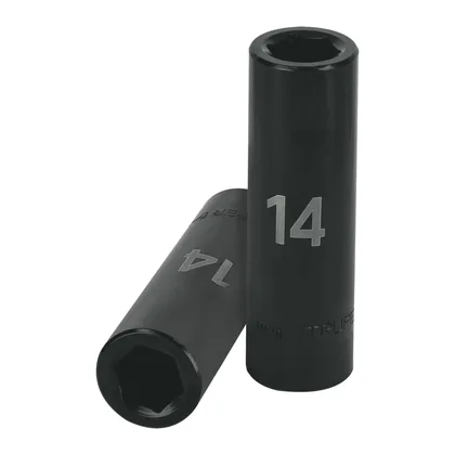 Dado largo cuadro 1/2' de impacto 6 puntas de 14 mm, TRUPER