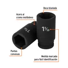 Dado largo de impacto de 1-5/16', 6 puntas, cuadro 3/4' 2