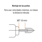 Juego de 10 piedras montadas zanco 1/4', uso general, TRUPER 3