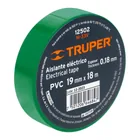 Cinta de aislar de 18 m x 19 mm, verde, TRUPER 2