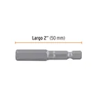 Estuche con 5 puntas hexagonales de 5/32mm largo 2', EXPERT 3