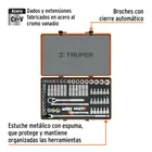 Juego de 64 herramientas cuadro 1/2' std y mm para mecánico 3