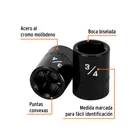 Dado de impacto de 3/4', 6 puntas, cuadro 1/2', TRUPER 2