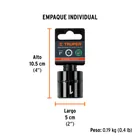 Dado de impacto de 1', 6 puntas, cuadro 1/2', TRUPER 5