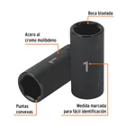 Dado largo impacto de 1', 6 puntas, cuadro 1/2', TRUPER 2