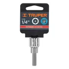 Dado punta hexagonal de 1/4', cuadro 3/8', TRUPER 4